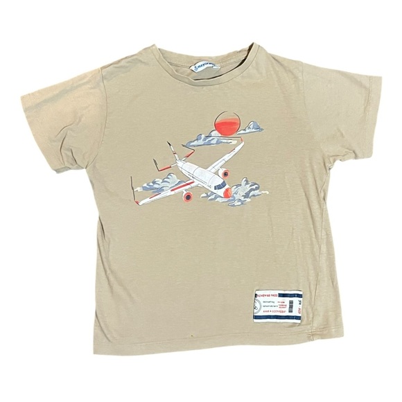 Mayoral Jetsetter Airplane 100% Cotton T-shirt Boys Size 9 Boarding Pass - Picture 2 of 7